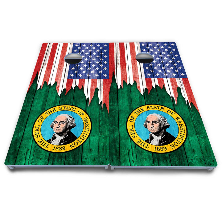State Flag Designs South Dakota to Wyoming Cornhole Boards - All Weather Series
