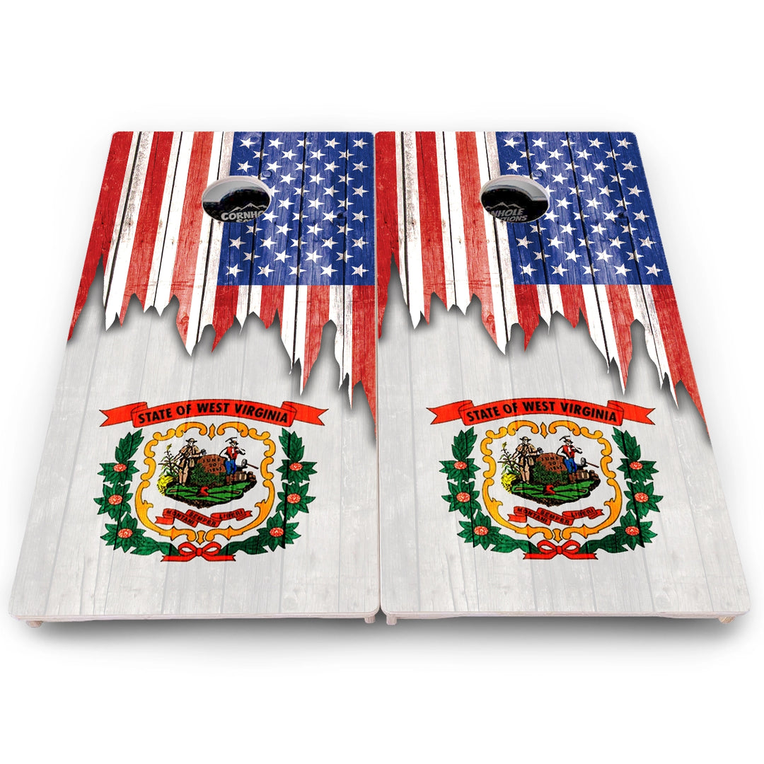 State Flag Cornhole Boards – SD to WY – Pro Lite or Pro Elite