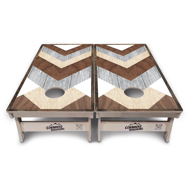 Rustic Chevron Cornhole Boards – Tournament Series