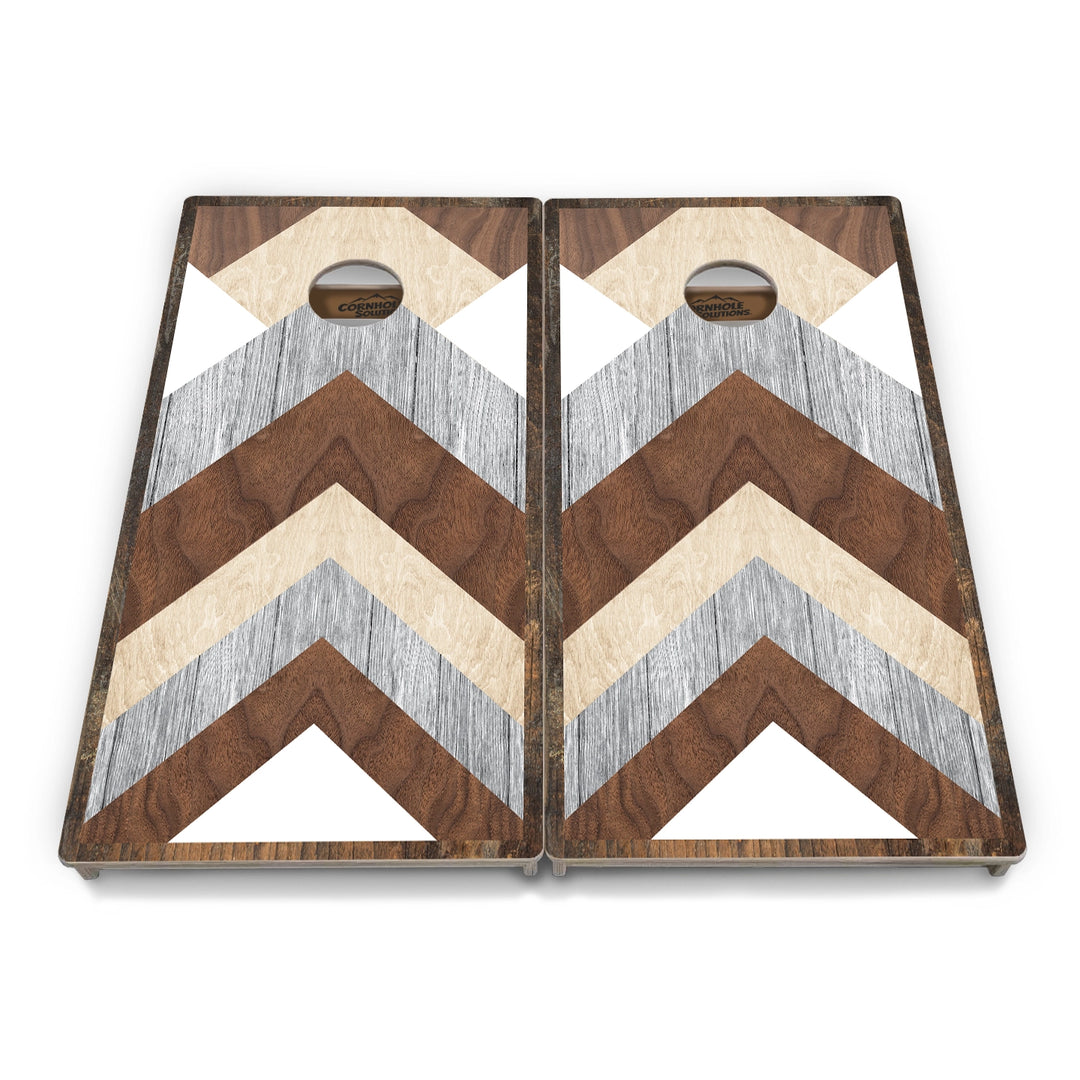 Rustic Chevron Cornhole Boards – Tournament Series