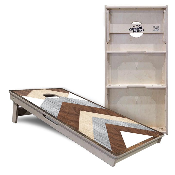 Rustic Chevron Cornhole Boards – Tournament Series