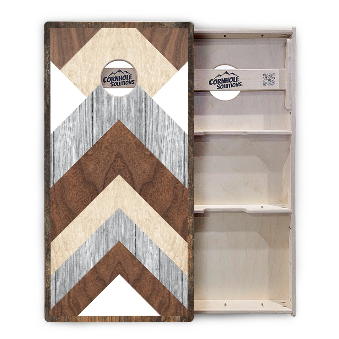 Rustic Chevron Cornhole Boards – Tournament Series
