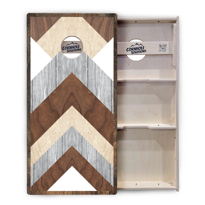 Rustic Chevron Cornhole Boards – Tournament Series