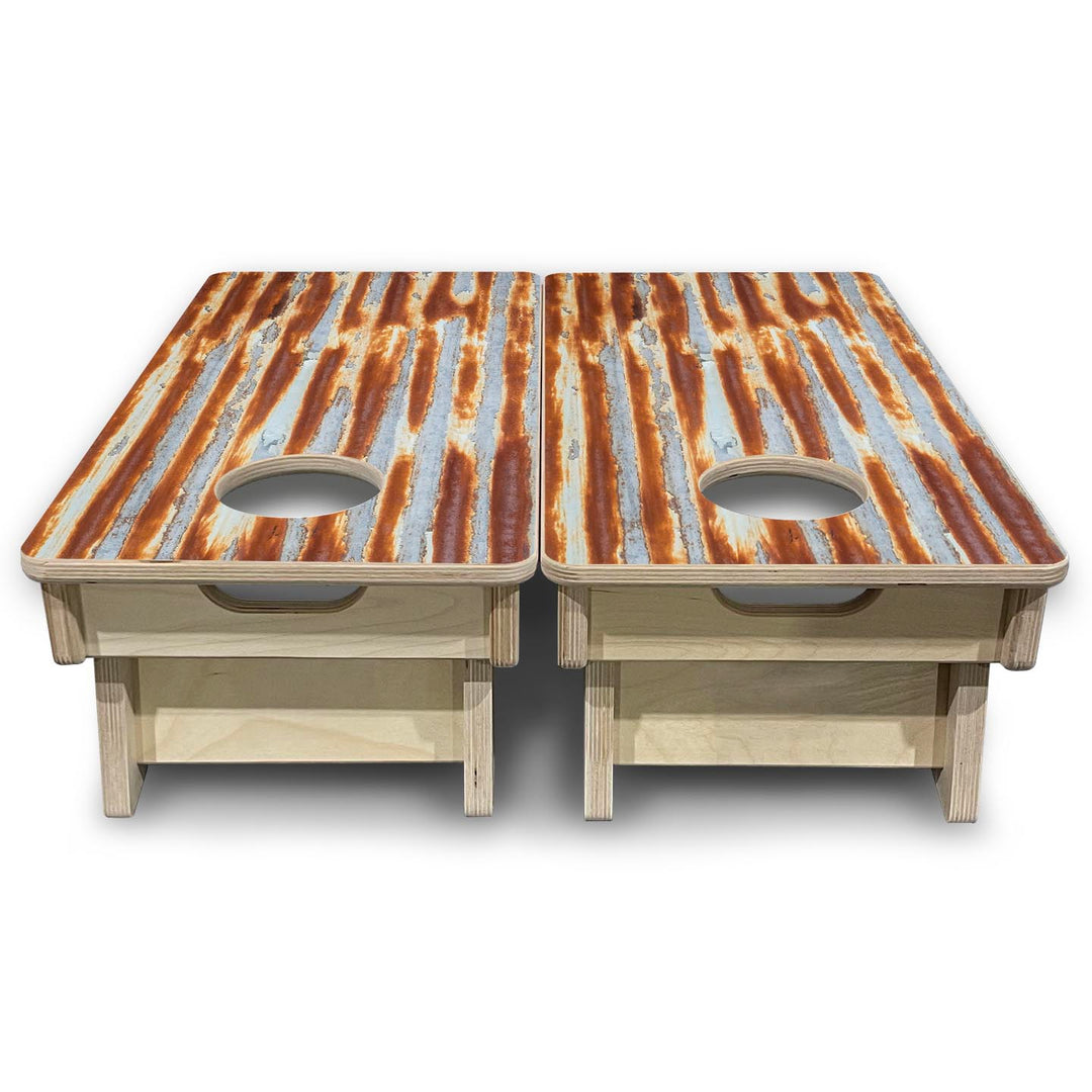 Rusted Roof - Mini or Vacation Size Cornhole Boards