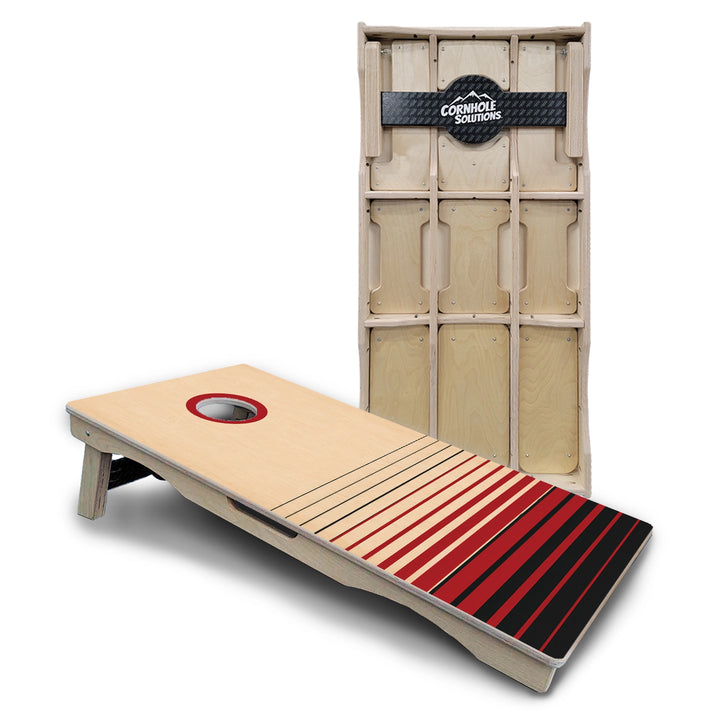 Red & Black Cornhole Boards - Pro Solution Lite Series