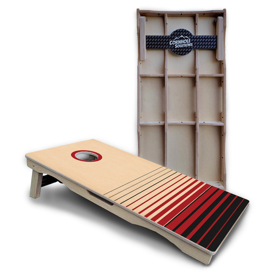 Red & Black Cornhole Boards - Pro Solution Lite Series
