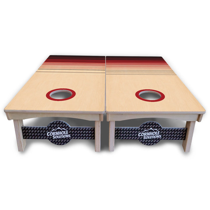 Red & Black Cornhole Boards - Pro Solution Lite Series