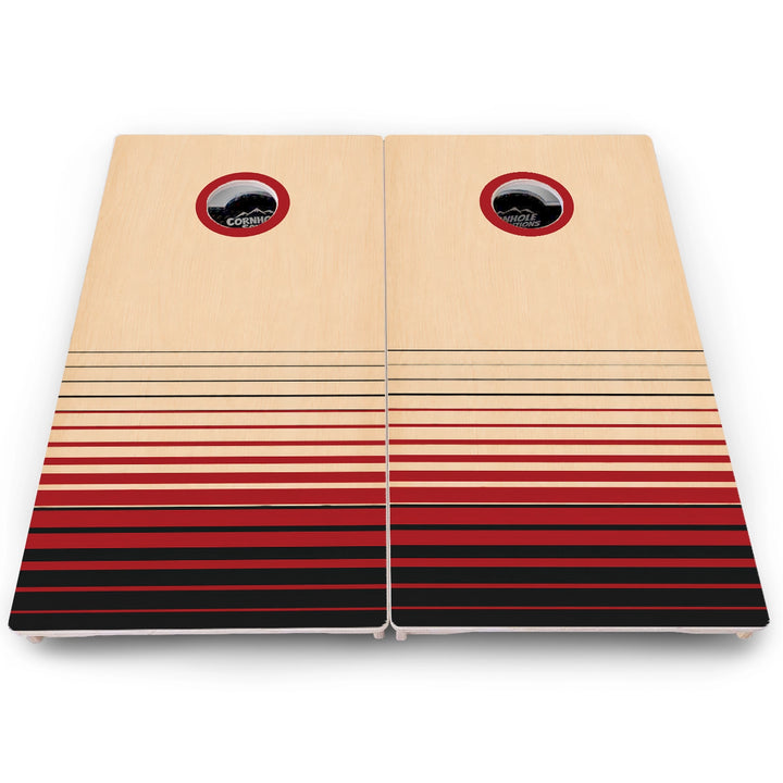 Red & Black Cornhole Boards - Pro Solution Lite Series