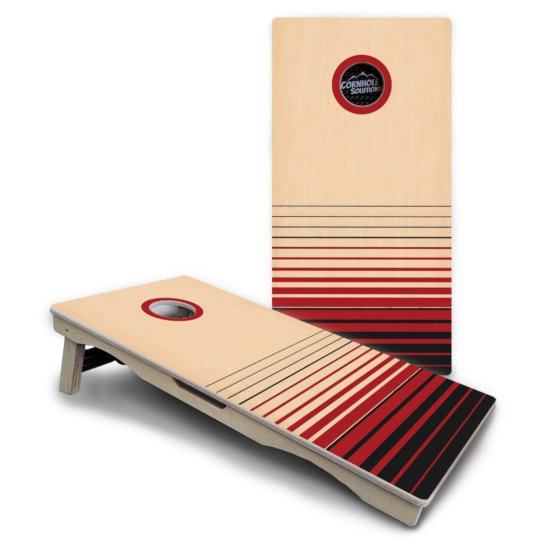 Red & Black Cornhole Boards - Pro Solution Lite Series
