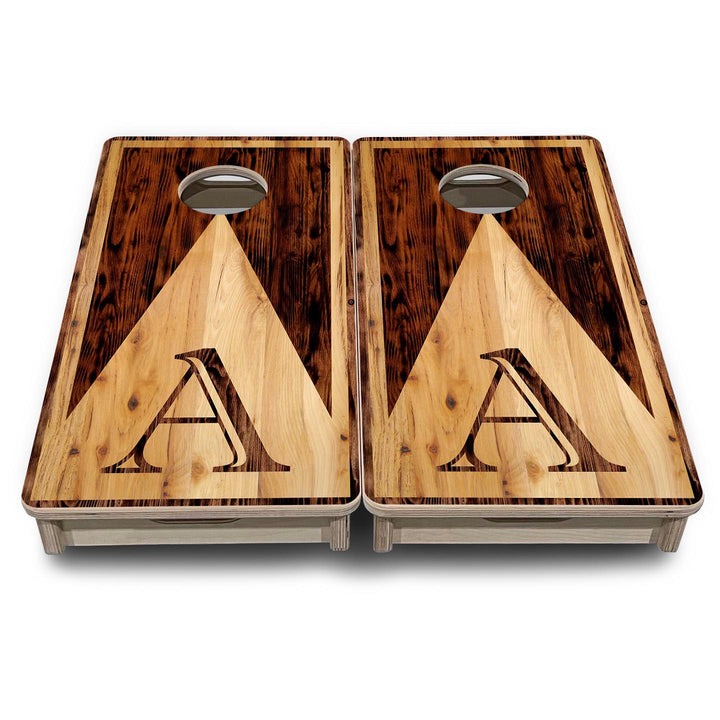 Wooden Triangle Letter - Mini or Vacation Size Cornhole Boards