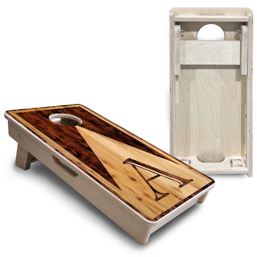 Wooden Triangle Letter - Mini or Vacation Size Cornhole Boards