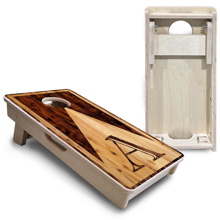 Wooden Triangle Letter - Mini or Vacation Size Cornhole Boards