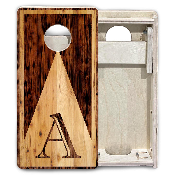 Wooden Triangle Letter - Mini or Vacation Size Cornhole Boards