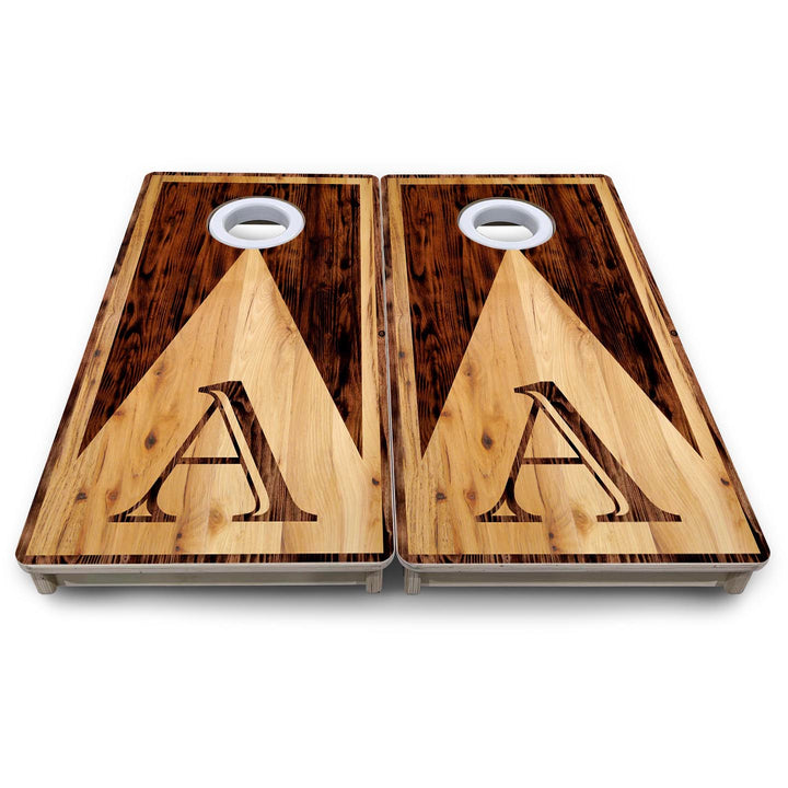 Wooden Triangle Letter - Mini or Vacation Size Cornhole Boards
