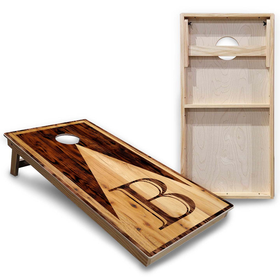 Wood Letter Cornhole Boards - Backyard Series
