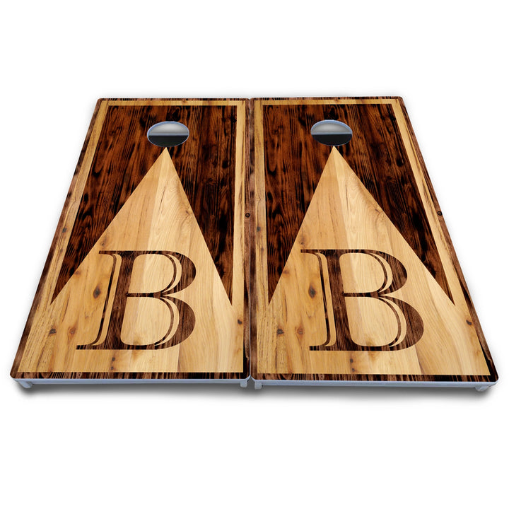 Wooden Triangle Letter Cornhole Boards - All Weather Series