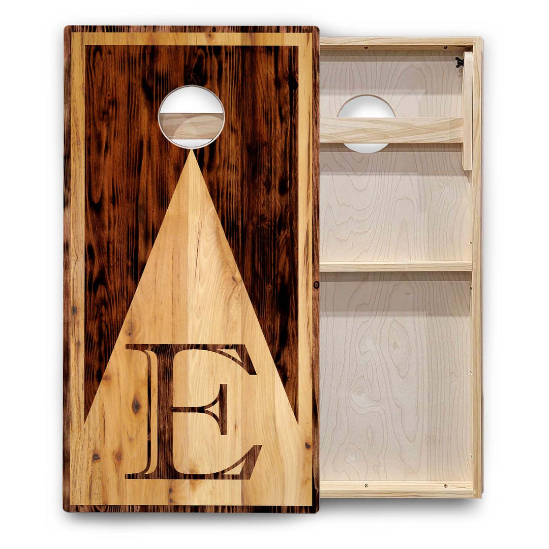 Wood Letter Cornhole Boards - Backyard Series
