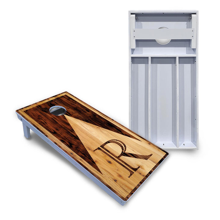 Wooden Triangle Letter Cornhole Boards - All Weather Series