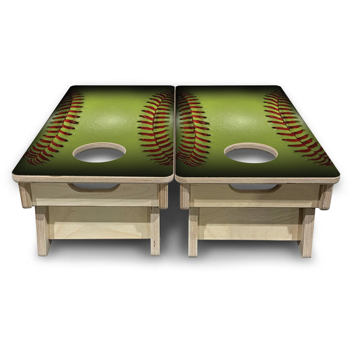 Mini Cornhole Boards - Softball
