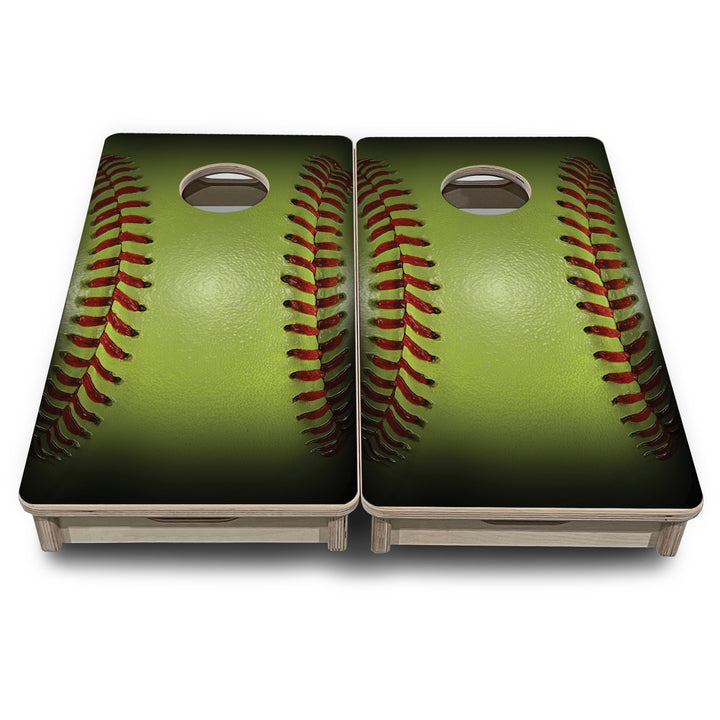 Mini Cornhole Boards - Softball