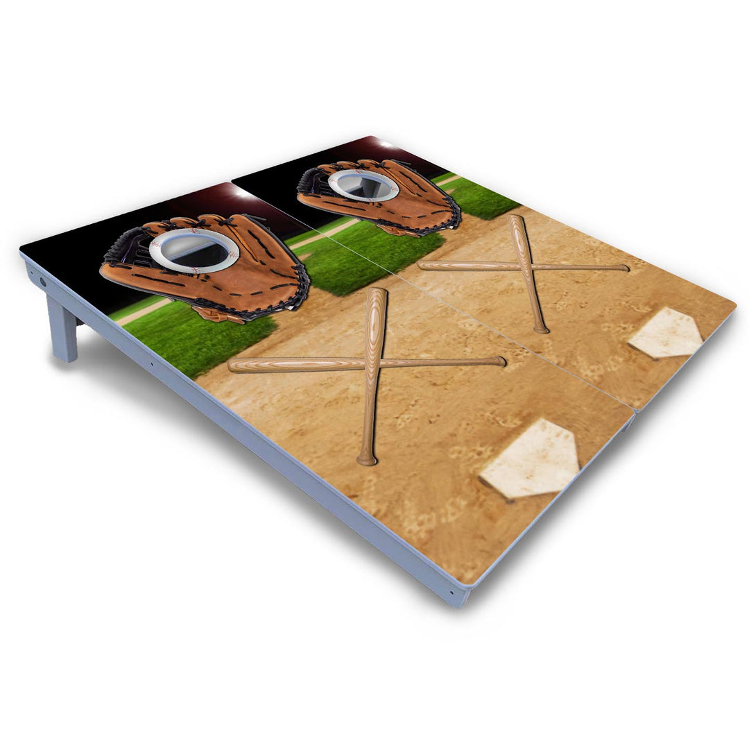Baseball Theme Cornhole Boards - All Weather Series