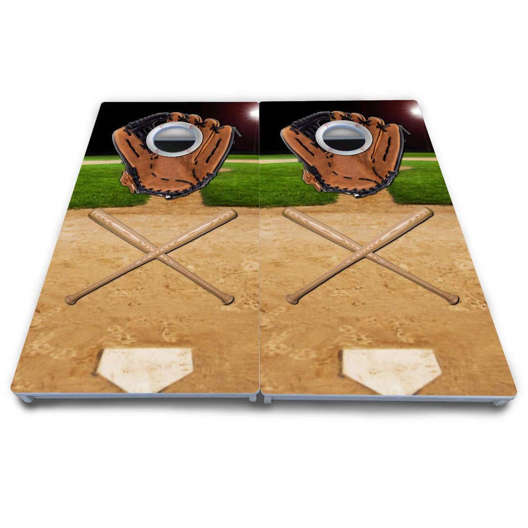Baseball Theme Cornhole Boards - All Weather Series