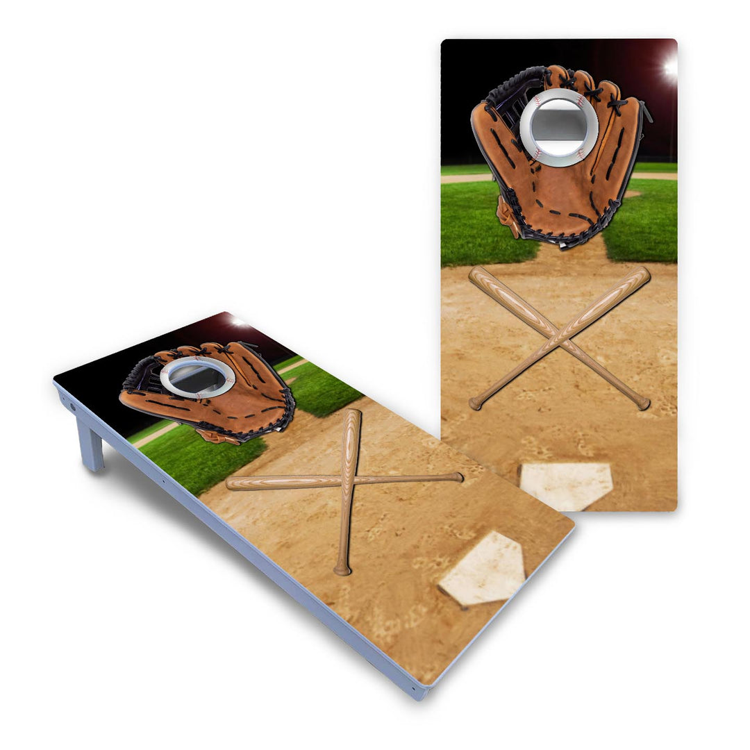 Baseball Theme Cornhole Boards - All Weather Series