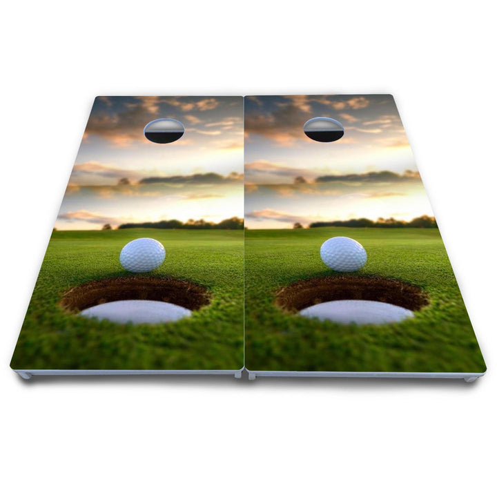 Golf Course Sunset Cornhole Boards - All Weather Series