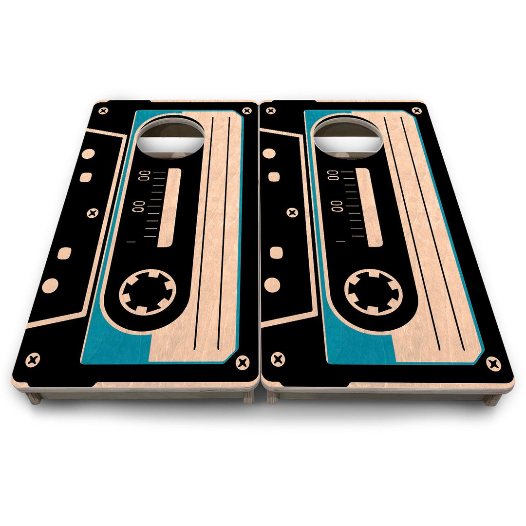 Cassette Tape - Mini or Vacation Size Cornhole Boards
