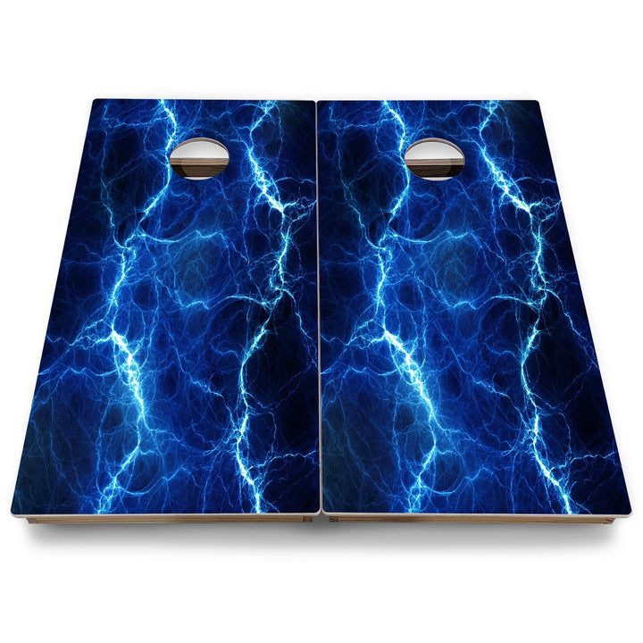 Patterned Background Cornhole Boards - Backyard Series