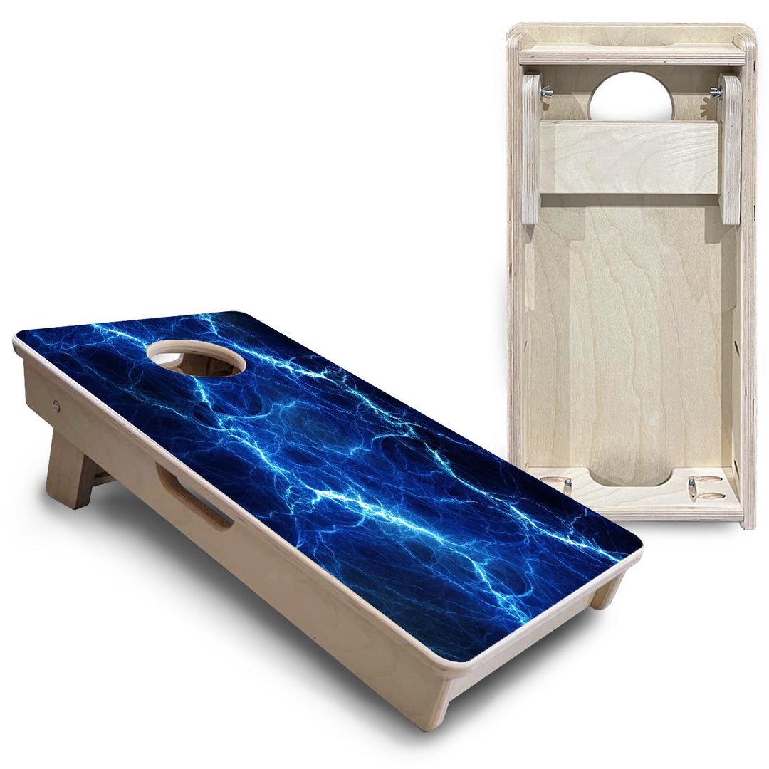 Blue Lightning - Mini or Vacation Size Cornhole Boards