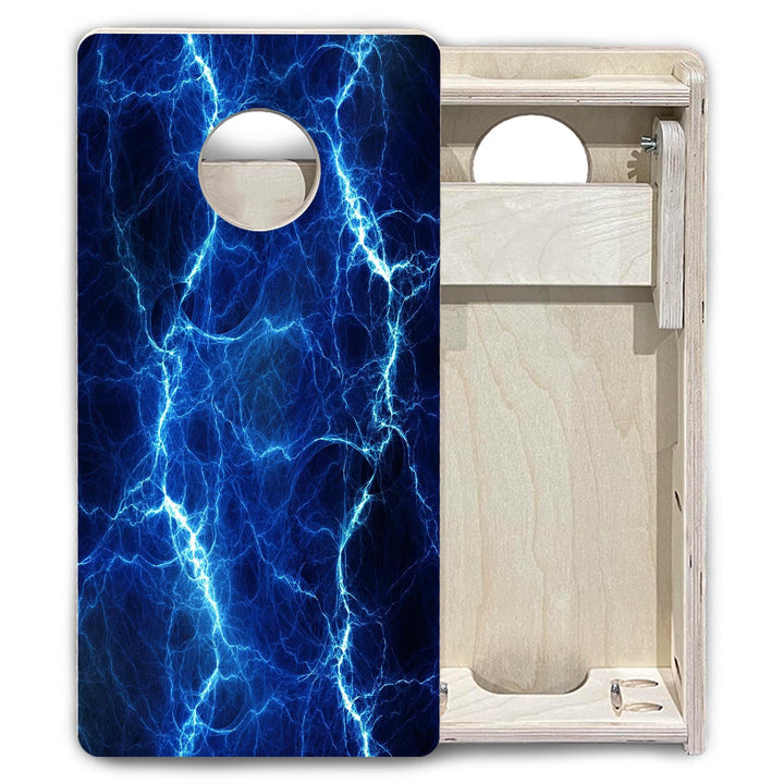 Blue Lightning - Mini or Vacation Size Cornhole Boards