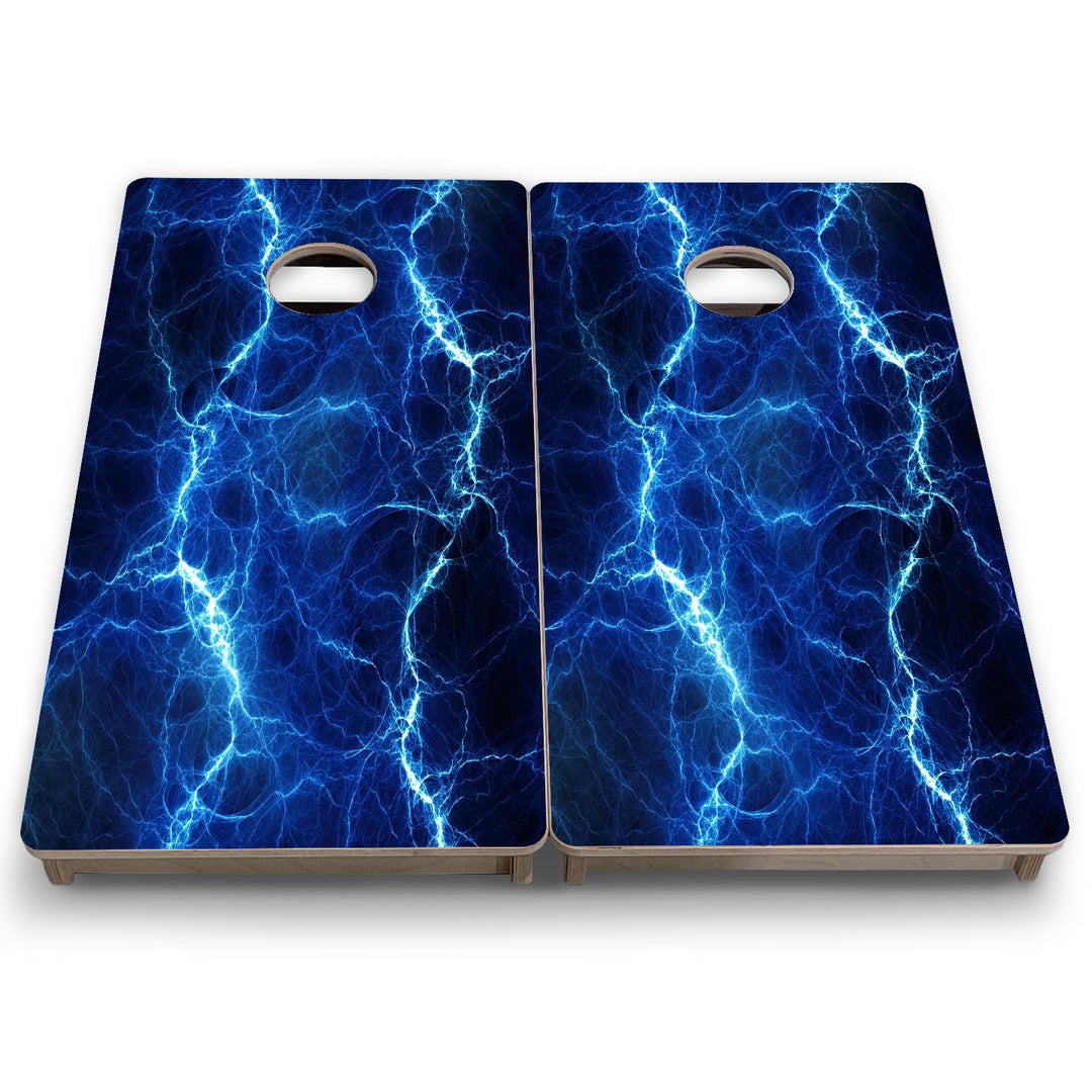 Blue Lightning - Mini or Vacation Size Cornhole Boards