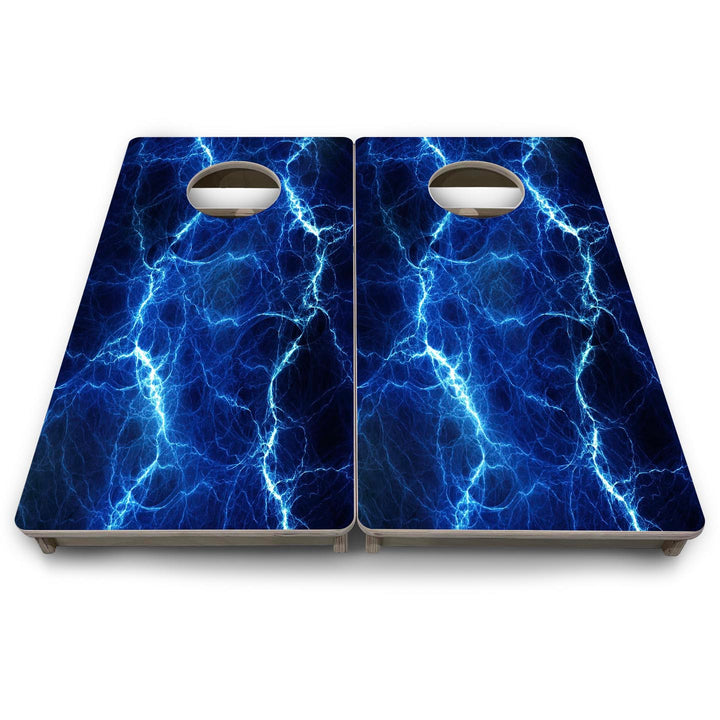 Blue Lightning - Mini or Vacation Size Cornhole Boards