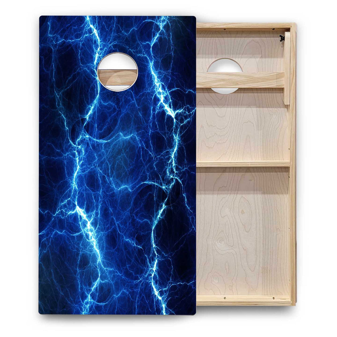 Patterned Background Cornhole Boards - Backyard Series