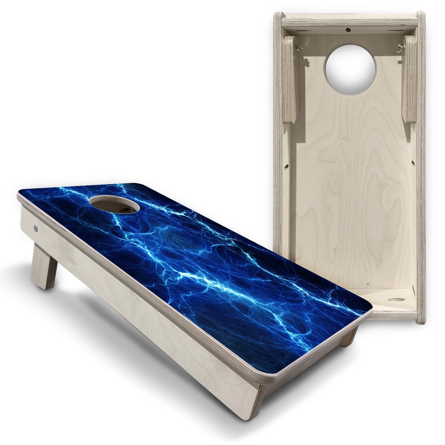 Lightning & Abstract Mini Boards – 8 Mini Bags Included – Cornhole