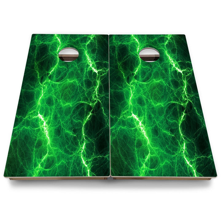 Patterned Background Cornhole Boards - Backyard Series