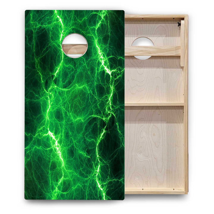 Patterned Background Cornhole Boards - Backyard Series