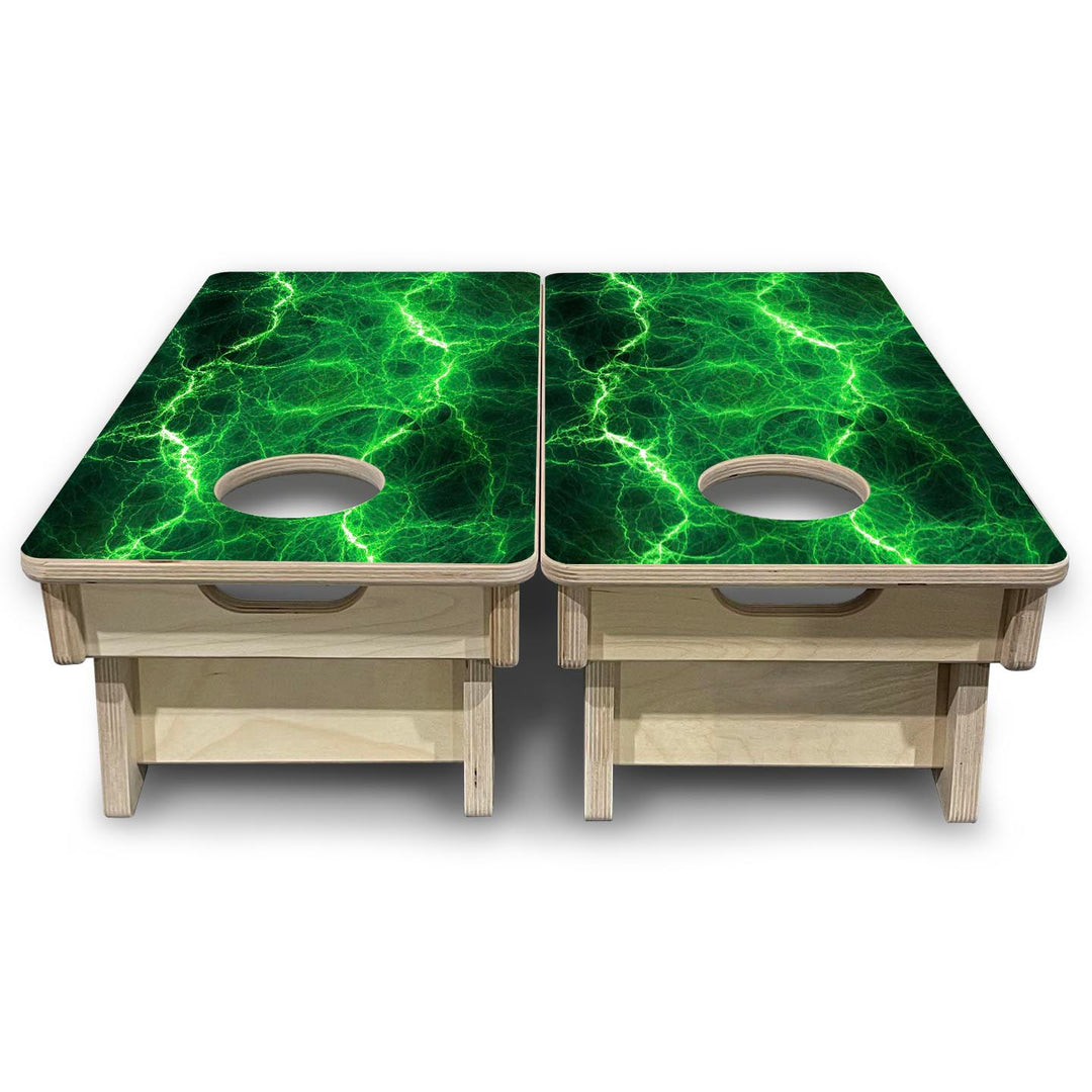 Lightning - Mini Cornhole Board Set (12" x 24") with 8 Mini Bags