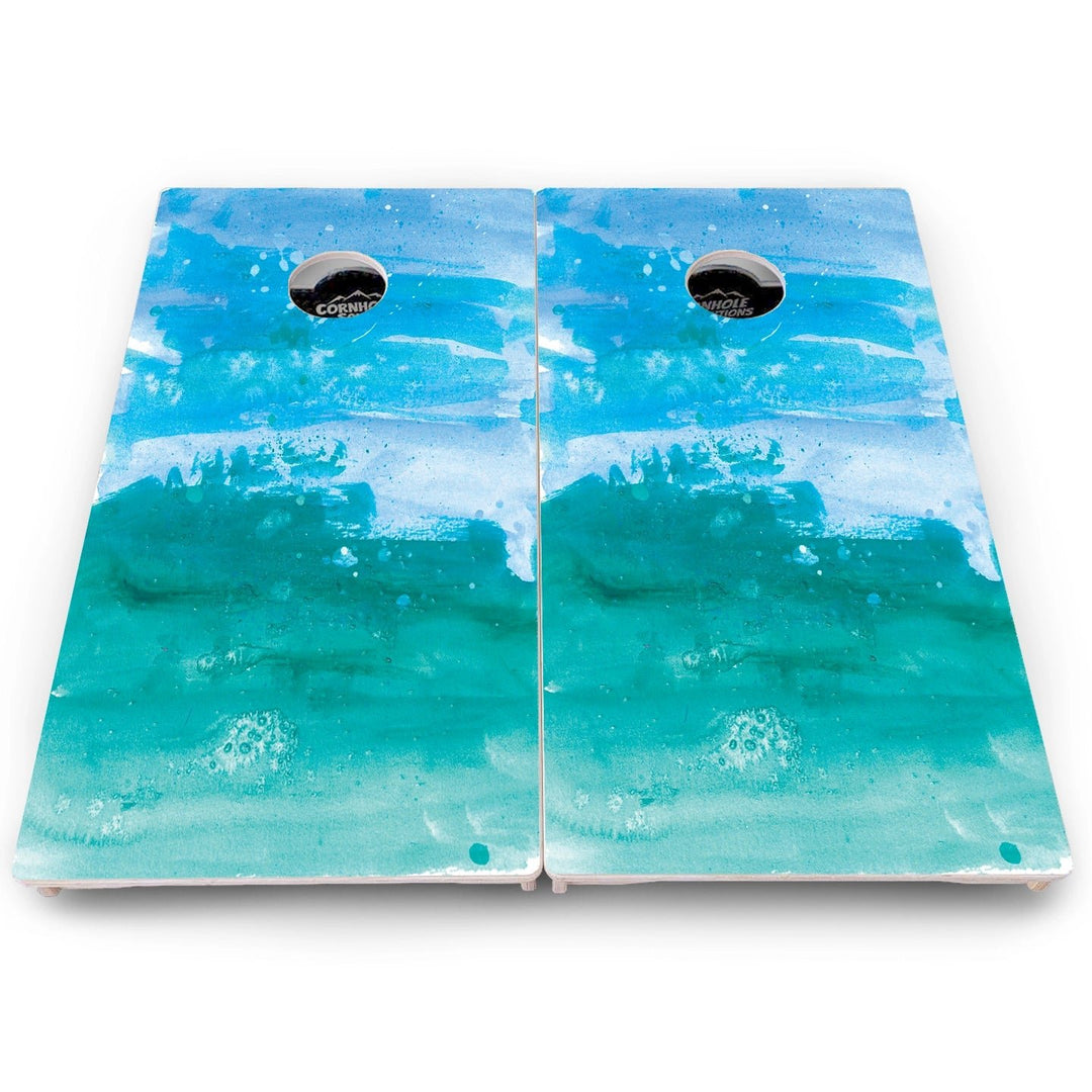 Abstract & Lightning Cornhole Boards – Pro Lite or Pro Elite