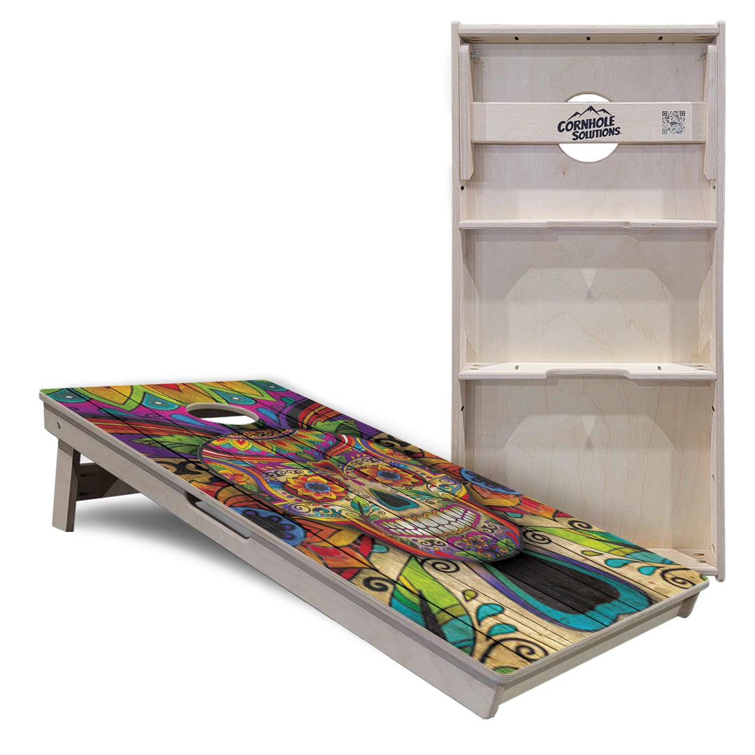 Sugar Skull Cornhole Boards – Tournament Series