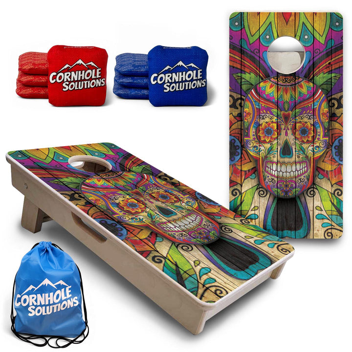 Sugar Skull - Mini or Vacation Size Cornhole Boards