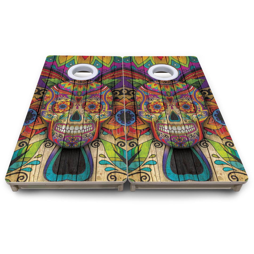 Sugar Skull - Mini or Vacation Size Cornhole Boards