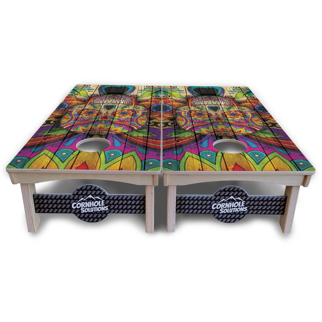 Sugar Skull Cornhole Boards – Pro Lite or Pro Elite