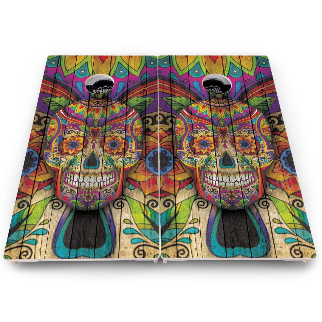 Sugar Skull Cornhole Boards – Pro Lite or Pro Elite
