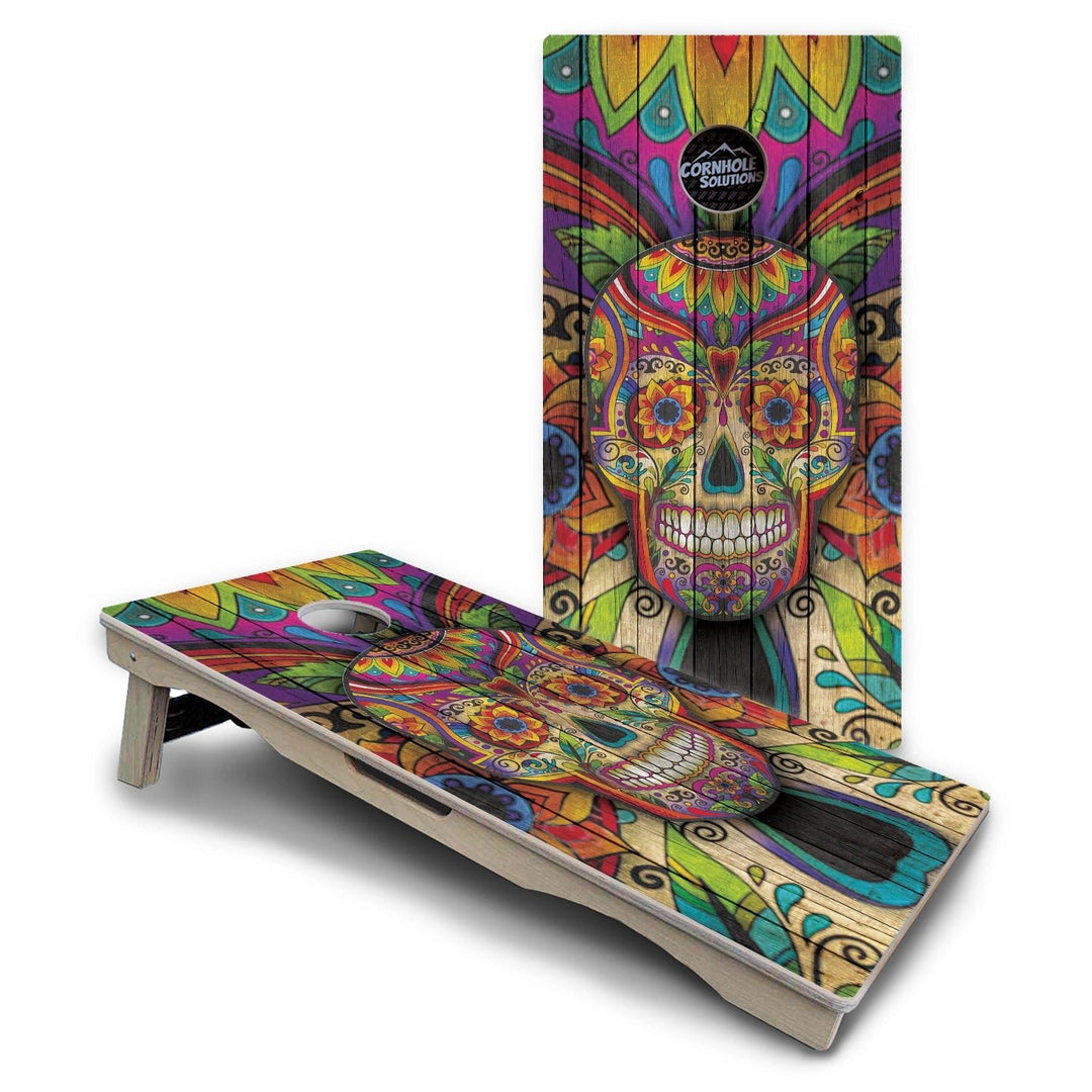 Sugar Skull Cornhole Boards – Pro Lite or Pro Elite