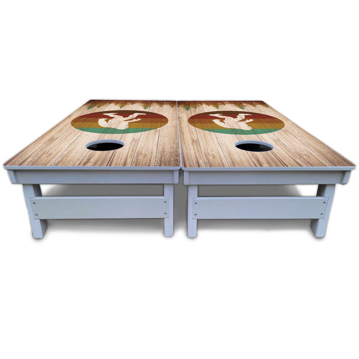 Bigfoot Circle Cornhole Boards - All Weather Series
