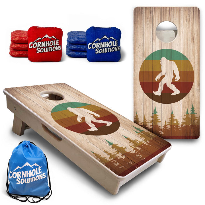 Bigfoot Circle - Mini or Vacation Size Cornhole Boards