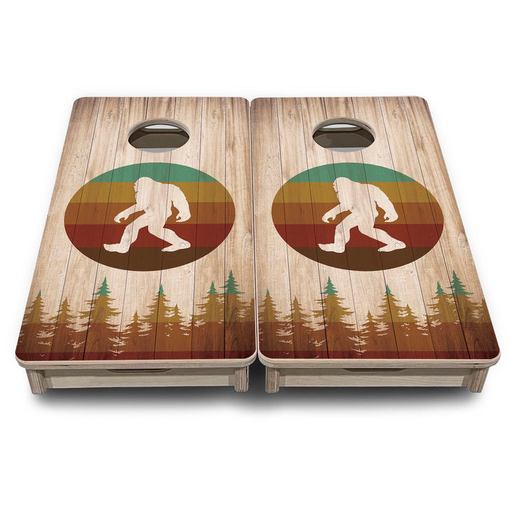 Bigfoot Circle - Mini or Vacation Size Cornhole Boards
