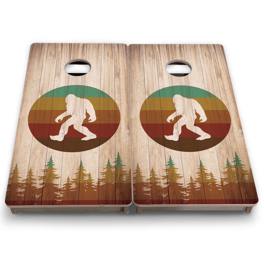 Bigfoot Circle - Mini or Vacation Size Cornhole Boards